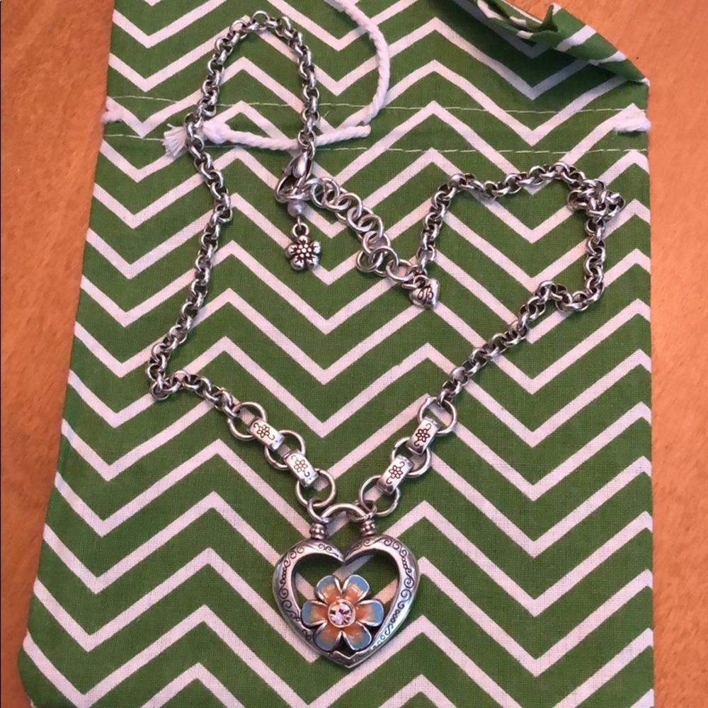 Brighton Bloom from within Flower heart Necklace